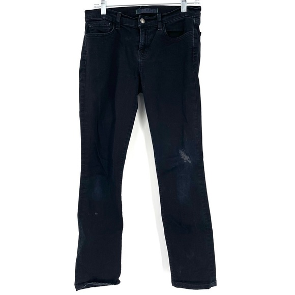 J Brand Pencil Leg Jeans in Shadow Black - Picture 2 of 6